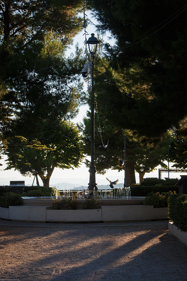 Montecosaro, Giardini del Cassero, Fontana centrale del giardino