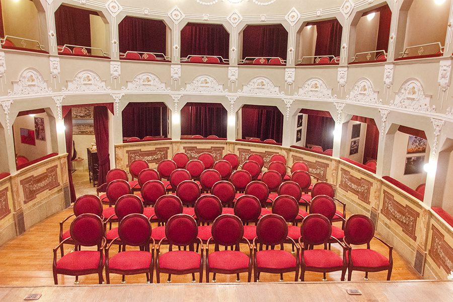 vista dal palco, platea e palchetti