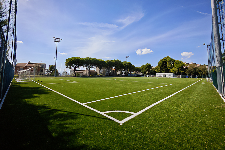 totale dall'angolo sinistro infondo al campo