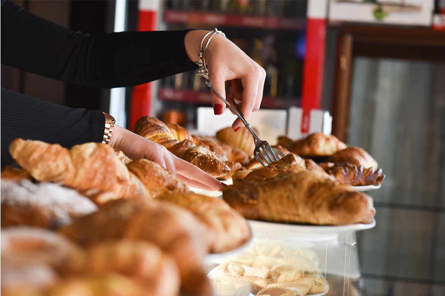 il bancone delle brioches