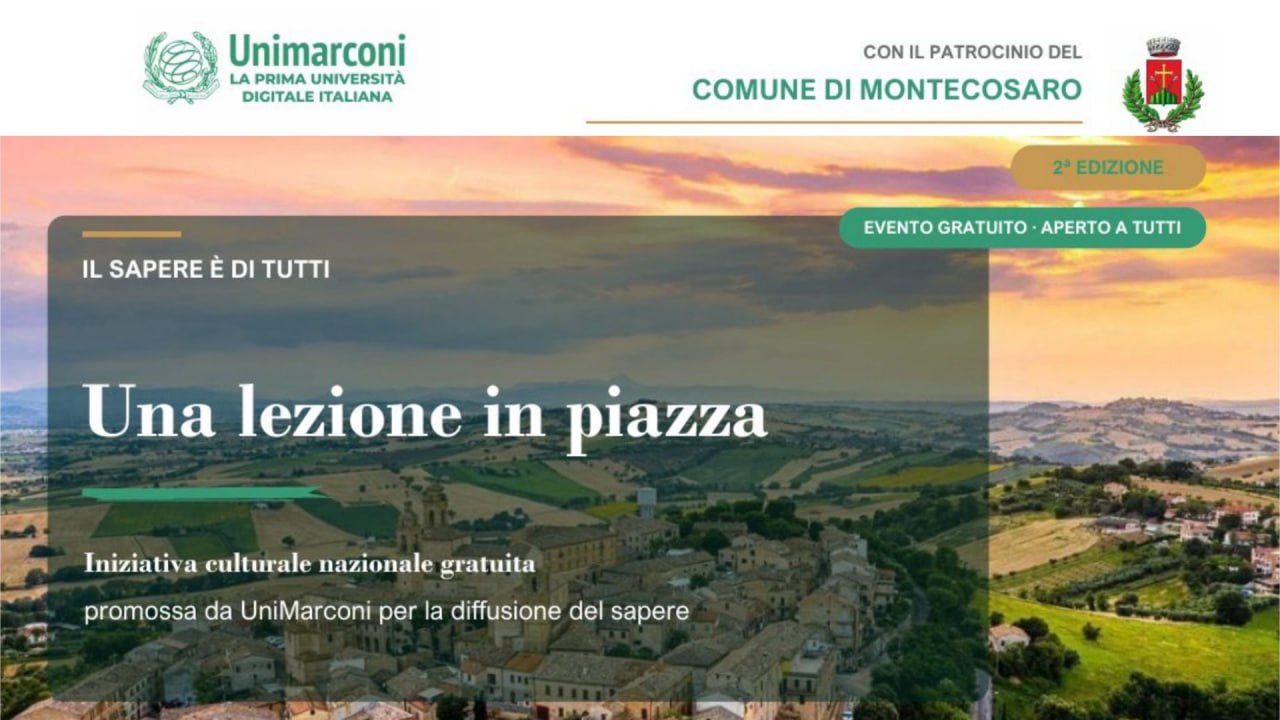 L’Intelligenza Artificiale entra nel borgo: a Montecosaro arriva “Una lezione in piazza”